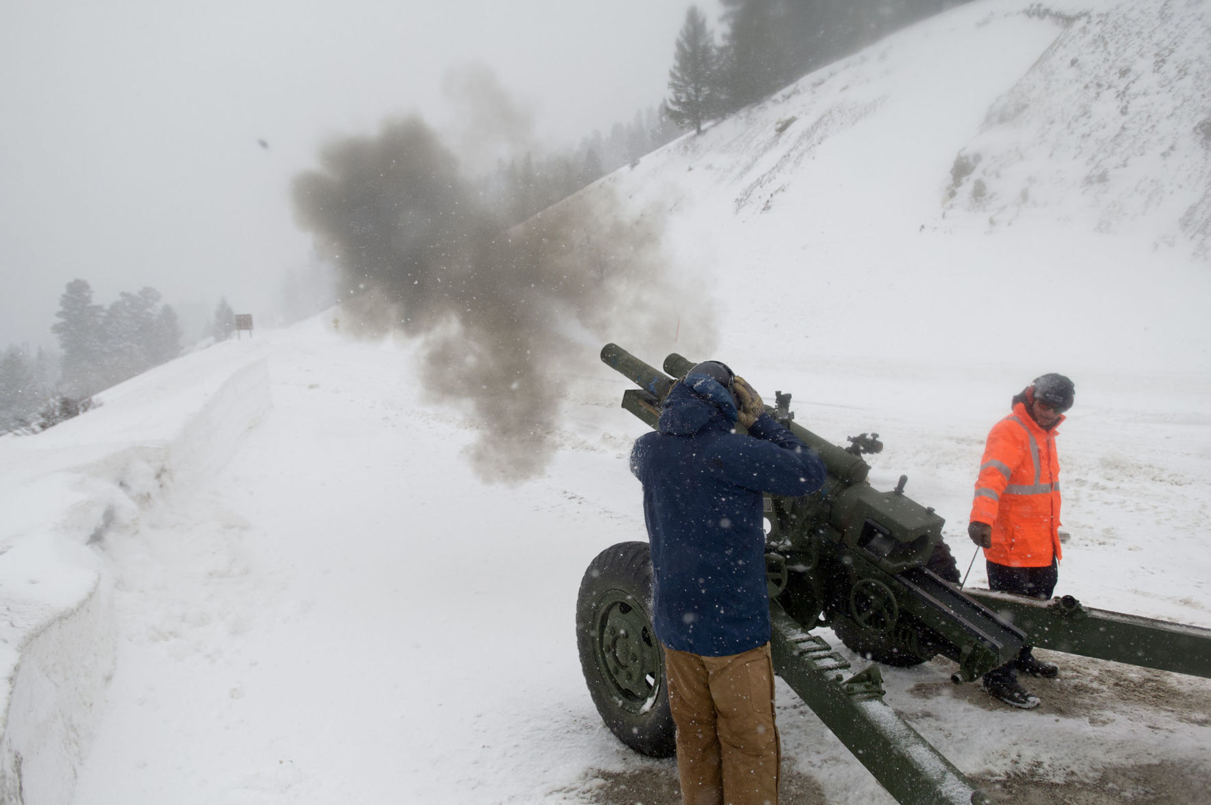Teton Pass avalanche control